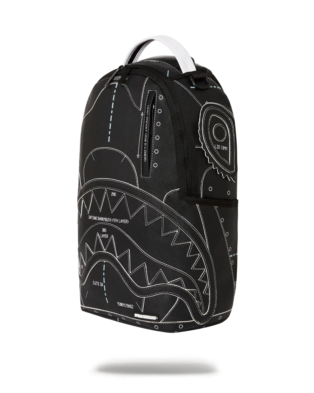 Backpack Sprayground REVERSE TECHNICAL CUT AND SEW DLX BACKPACK Black