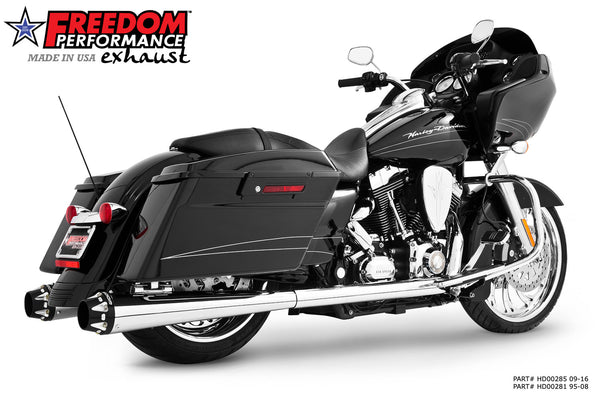 ブリヤンテス・レッド Freedom Performance Exhaust Freedom Performance  Exhaust:フリーダムパフォーマンスエキゾースト Upsweeps with EndCap with End Cap for Softail  Models