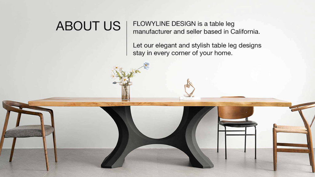 Flowyline Design - Metal table legs and table base