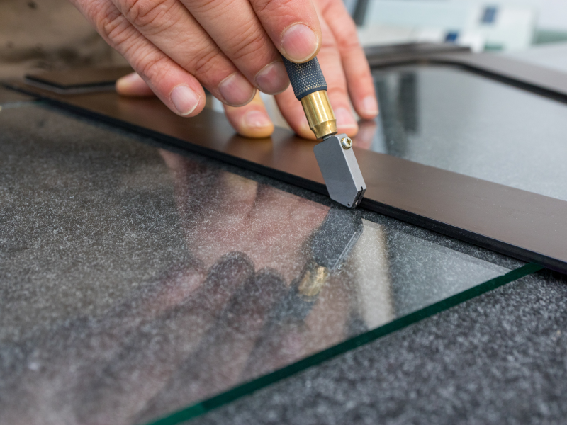 how to remove glass table top from base