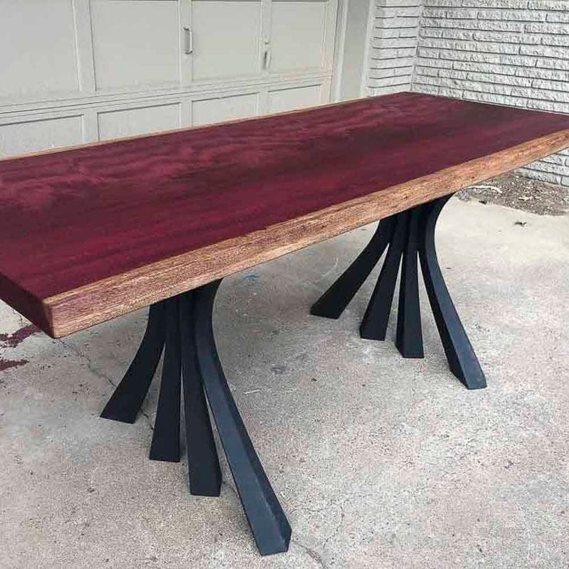 Metal Table Legs - 420 Akro - 24W, 28H inch - Set of 2 pcs - Flowyline