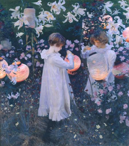 ic:Carnation, Lily, Lily, Rose by John Singer Sargent. Oil on canvas.
