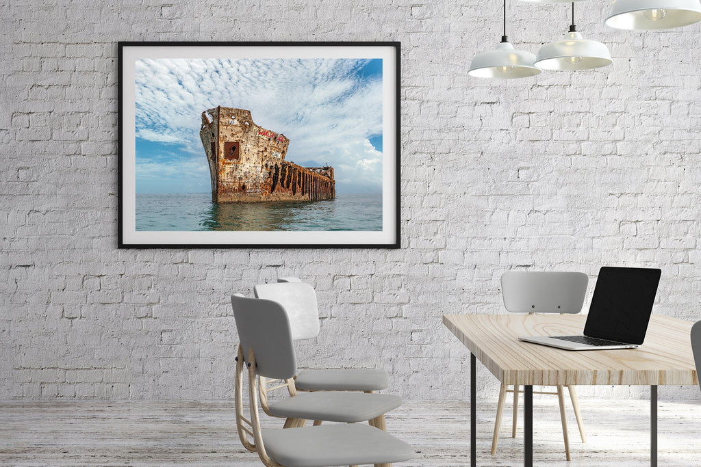 Maritime wreckage of SS Sapona photo on the wall