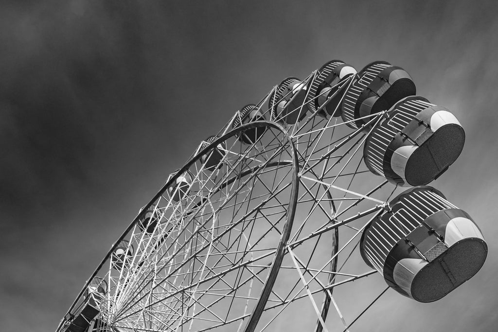 Darling Harbour Ferris Wheel against Dark Sky