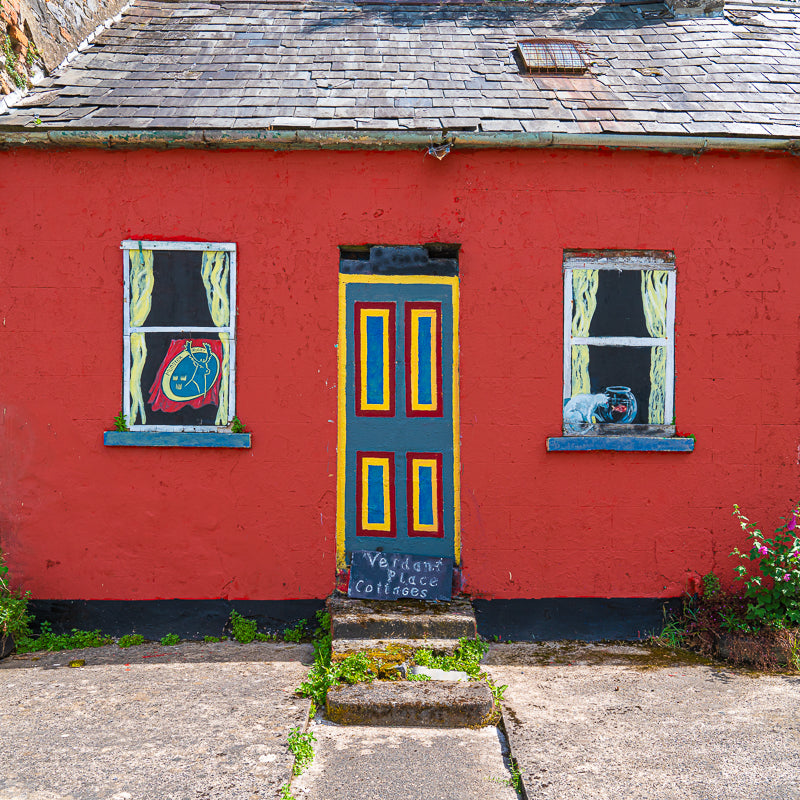 Back of a house painted like the front in Ireland