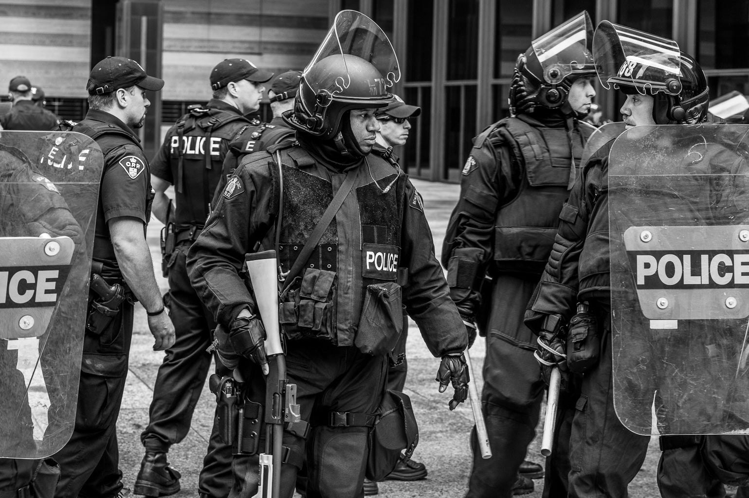 ic:Police in riot gear at G20 Summit Toronto Canada