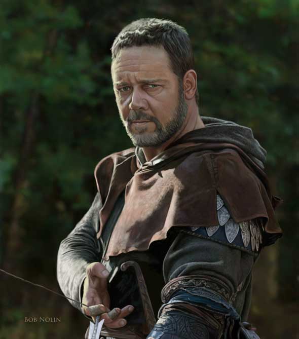 ic:Russell Crowe as Robin Hood, by Bob Nolin. Painter X.