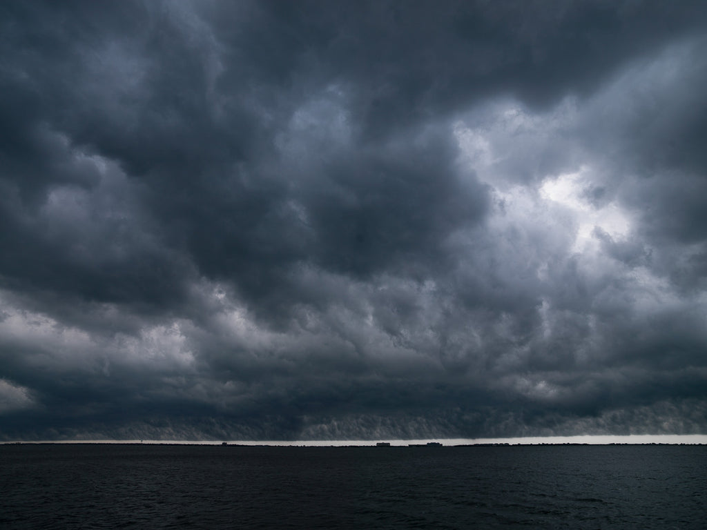 ic: Storm clouds off the Florida coast is an actual scene that I experienced