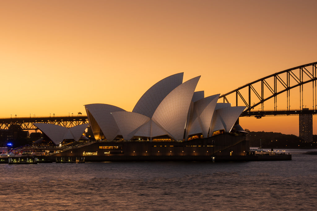 Sydney Opera House at sunset