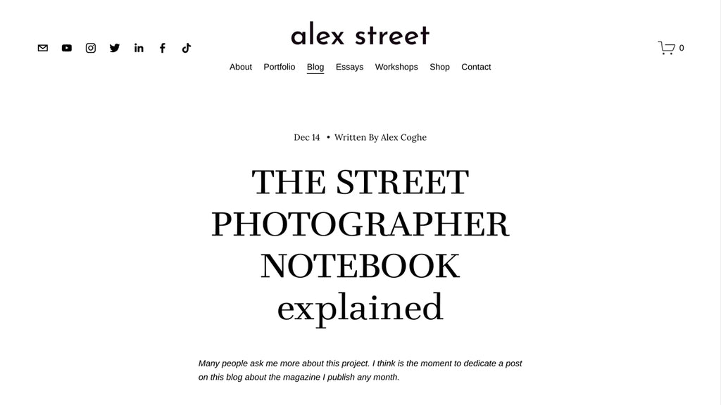 The Street Photographer Notebook