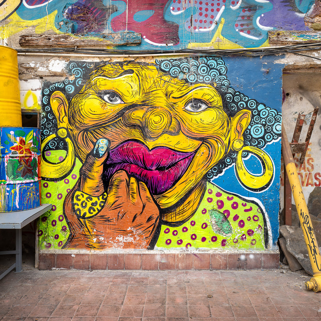 ic:Vibrant Mural Beauty in Urban Street Art