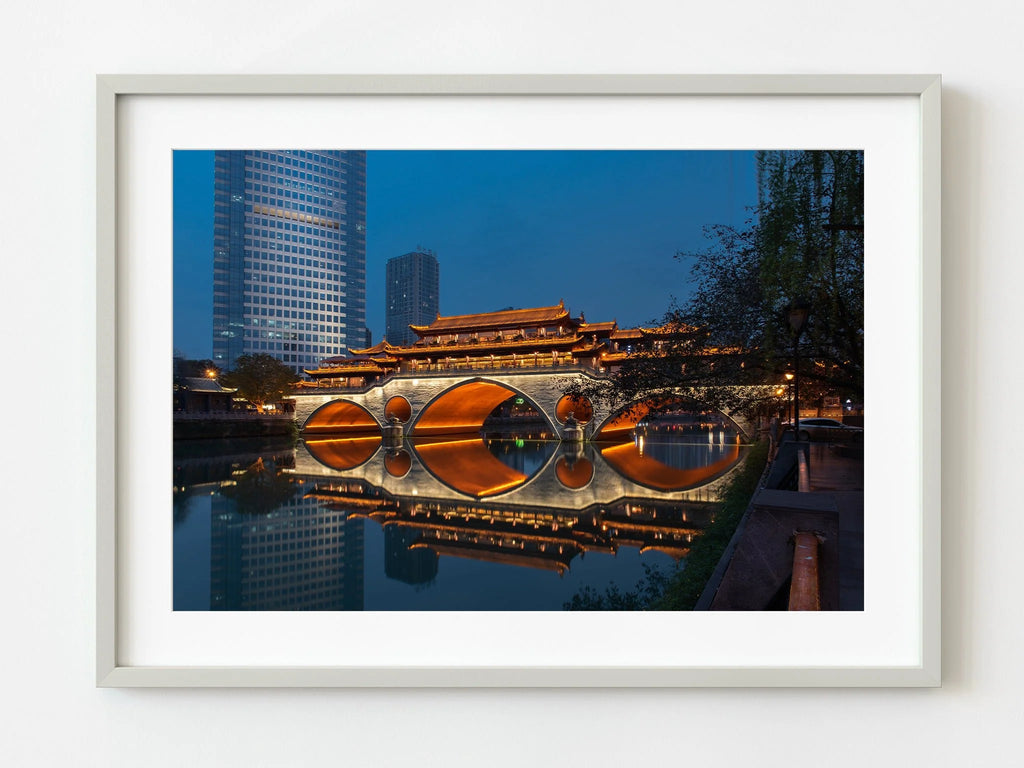 ic:Chengdu Bridge Reflection on River