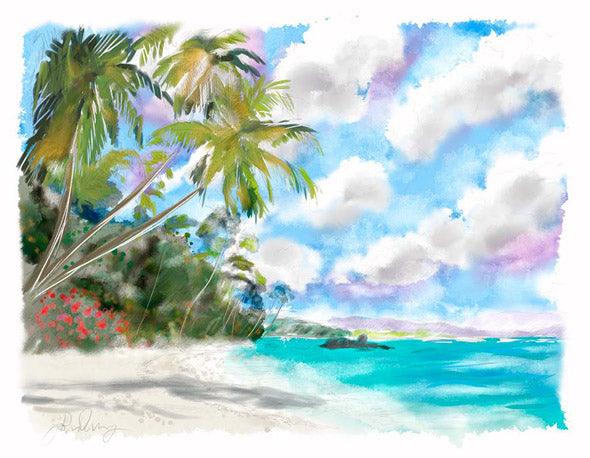 ic:The new watercolor brushes for Painter by John Derry do a great job duplicating the look and feel of traditional watercolor. Painting by John Derry.