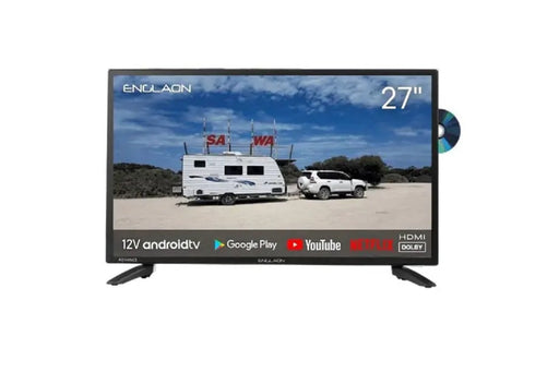 Buy ENGLAON 24 Full HD LED Android Smart 12V TV with DVD Combo &  Chromecast for Caravans RV Home Online