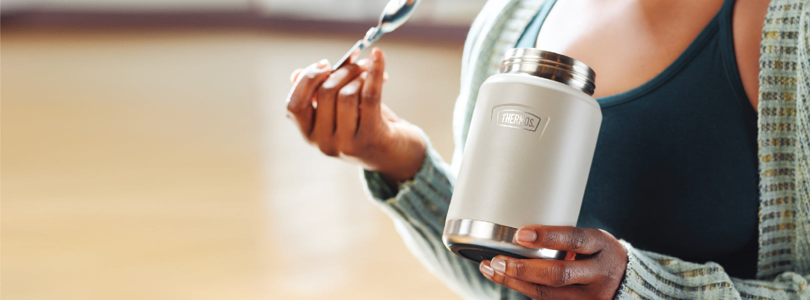 24oz Icon Stainless Steel Food Jar w/ Spoon