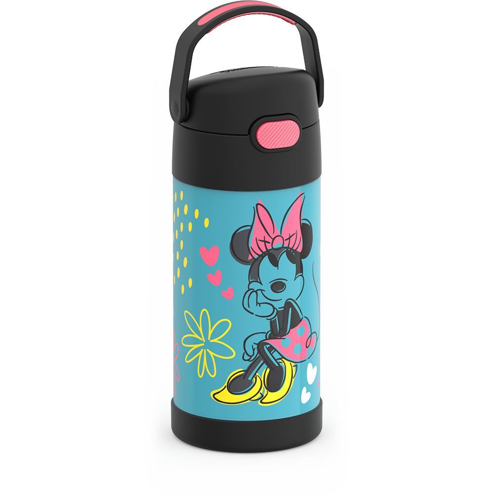 Thermos - 12oz Stainless Steel Insulated Straw Bottle, Minnie Mouse