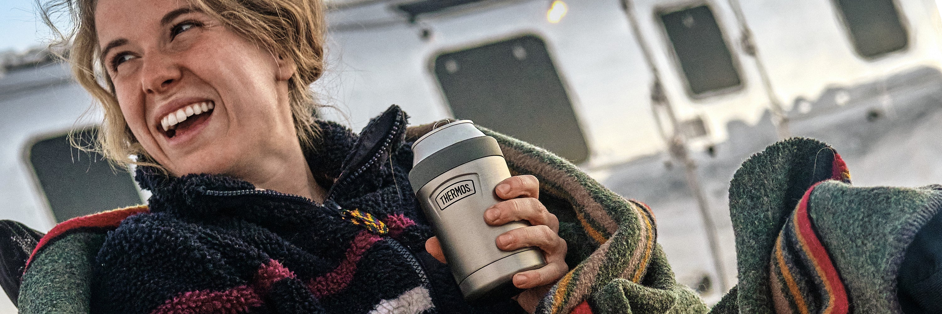 Slim Insulated Can Cooler | Thermos Brand Glacier