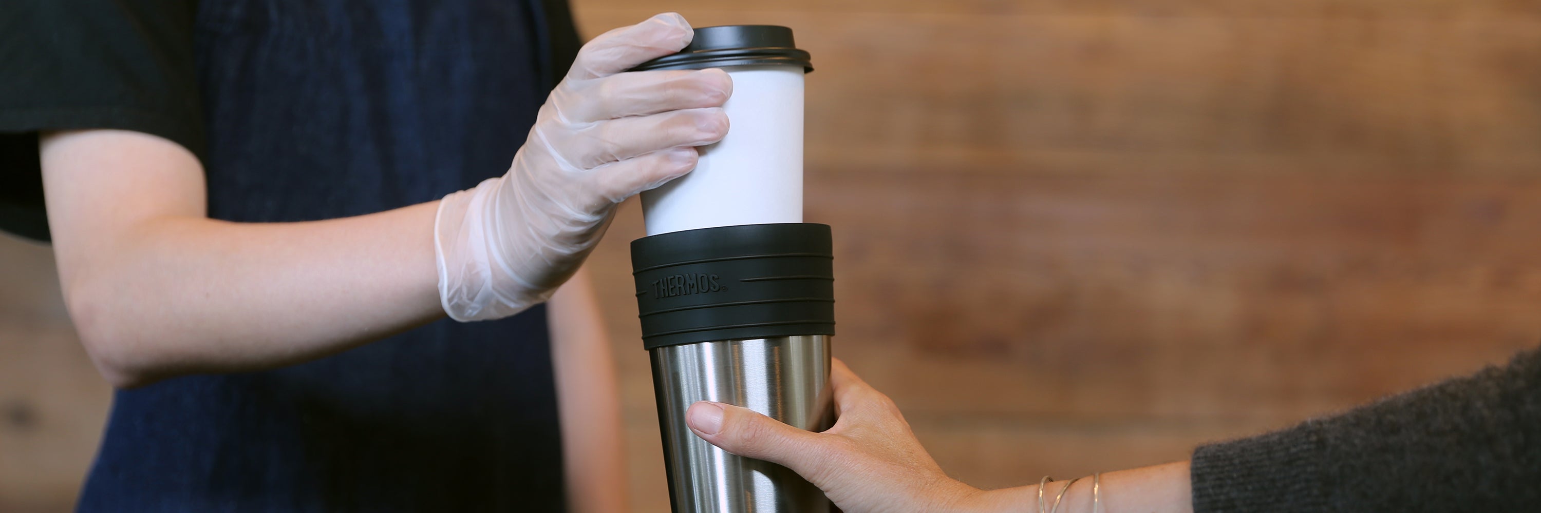 Thermos - Stainless Steel Coffee Cup Insulator