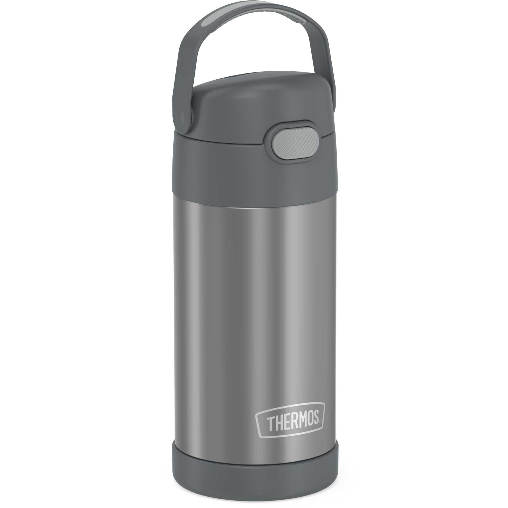 Thermos Funtainer Stainless Steel Insulated Straw Bottle - 12oz - Grey