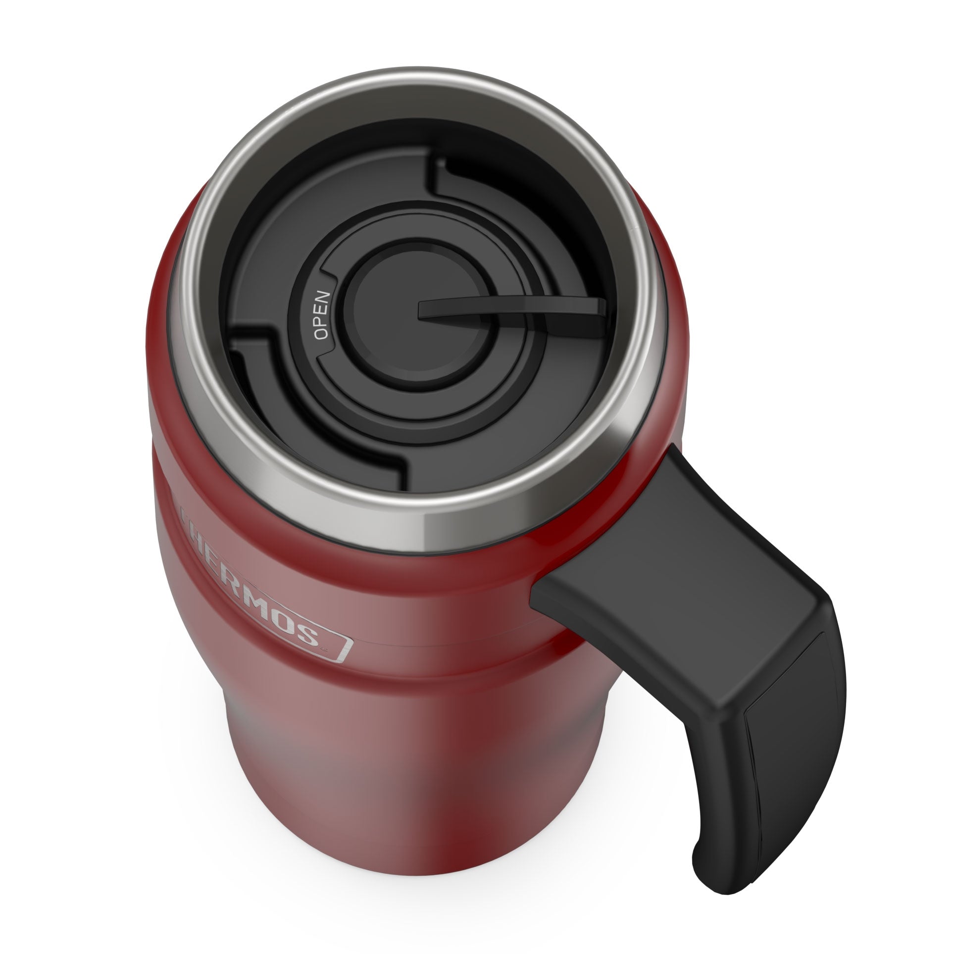 Stainless Steel Thermos Mug with Handle, Leak-proof Travel Mug
