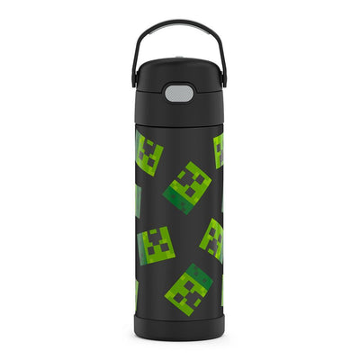 Thermos Kids Stainless Steel Vacuum Insulated Funtainer Straw Bottle,  Pokemon, 12 fl oz