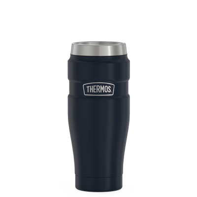 THERMOS Stainless King Vacuum-Insulated Travel Mug, 16 Ounce, Blue