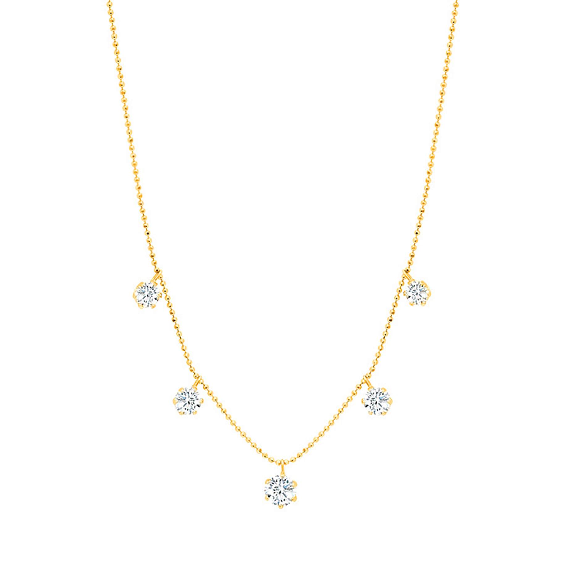 Amazon.com: Certified Lab Grown Floating Diamond Pendant Necklace in Solid  Gold Cable Chain of 18-inch | Solitaire Pendant for Women | 0.20ct. to  2.00ct. (White Gold, 0.20) : Clothing, Shoes & Jewelry