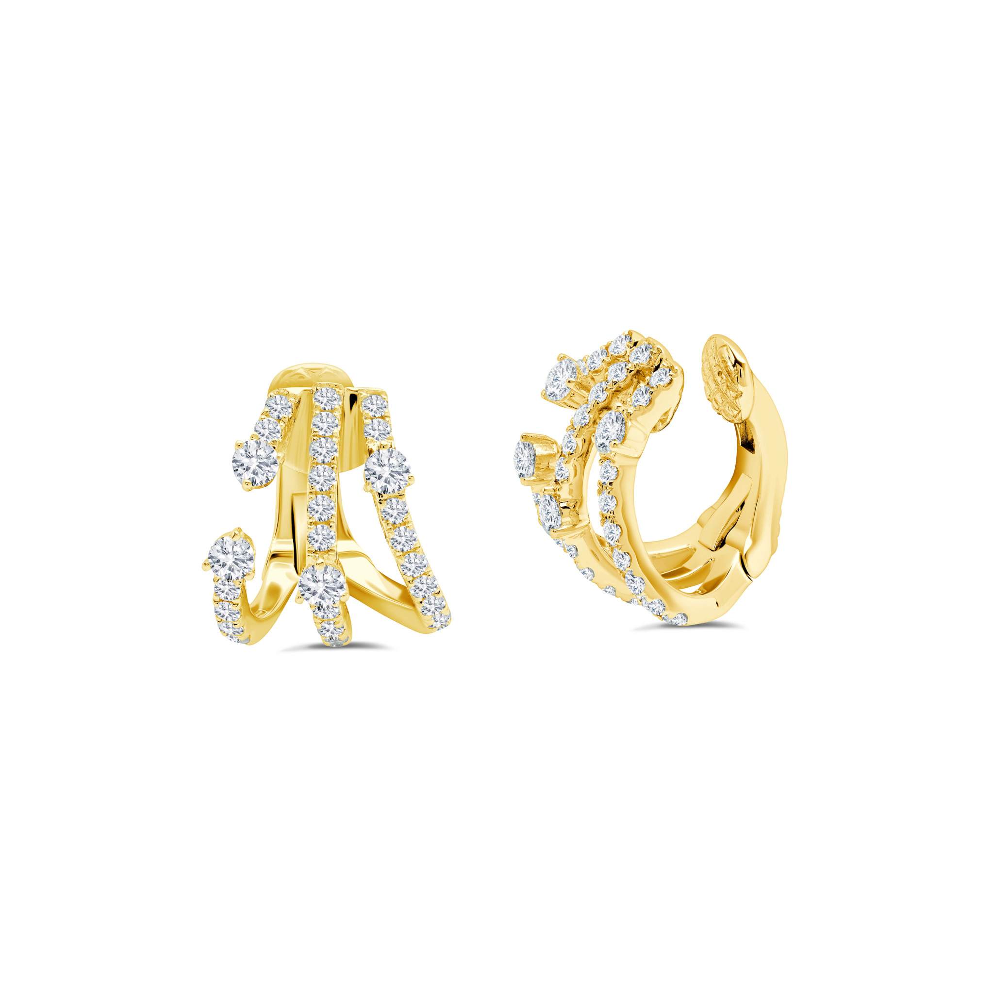 Ruby & Diamond Cage Ear Cuffs – Graziela Gems