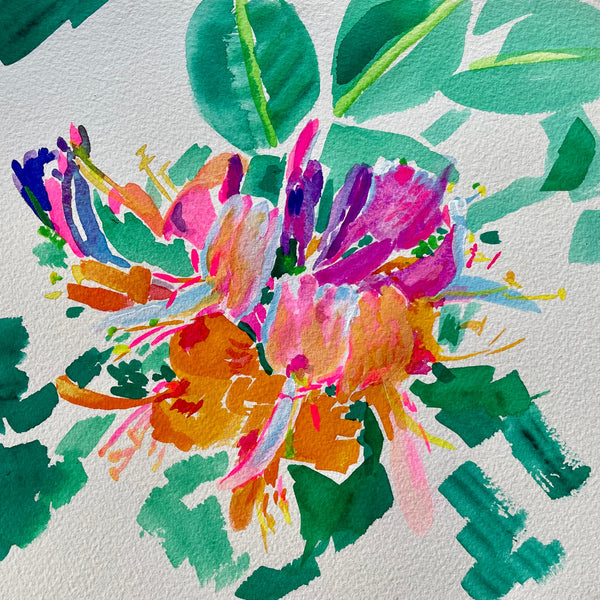 Honeysuckle flowers - Cynthia Coffield Fine Art