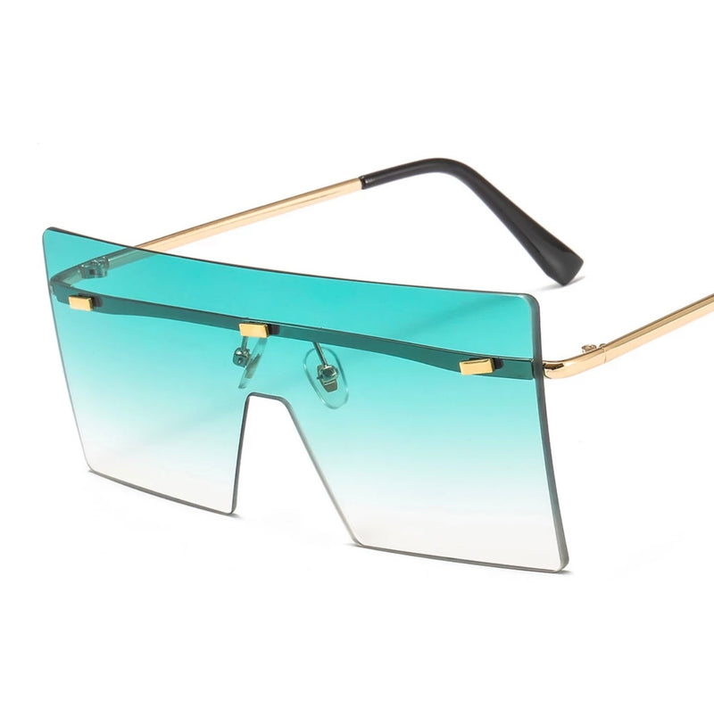 Luxury Women’s Square frameless Shades - Sunglasses