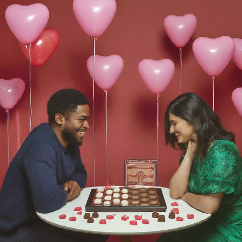 Checkers on Valentine's night