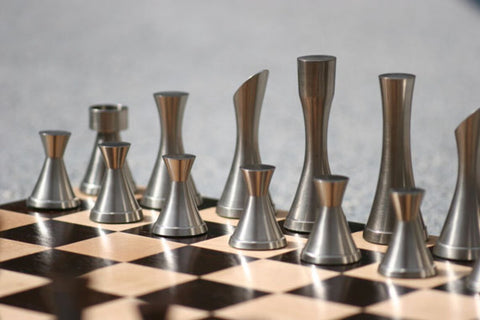 metal chess pieces