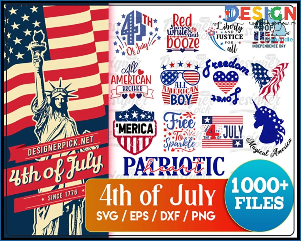 New 4th of July SVG Bundle, July 4th SVG, fourth of july svg, independence day svg, patriotic svg