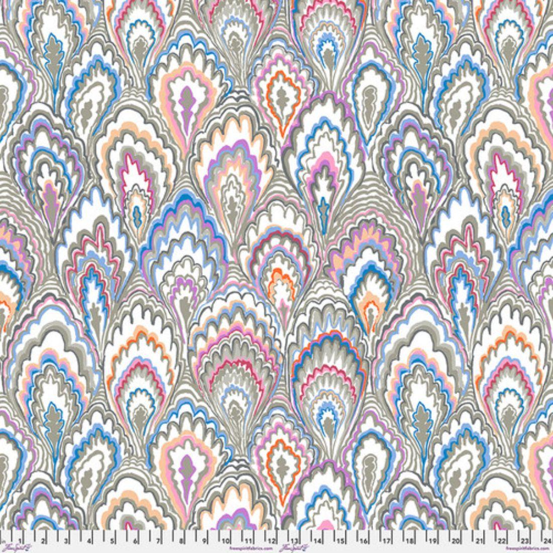 Marble Scallops Grey by Kaffe Fassett