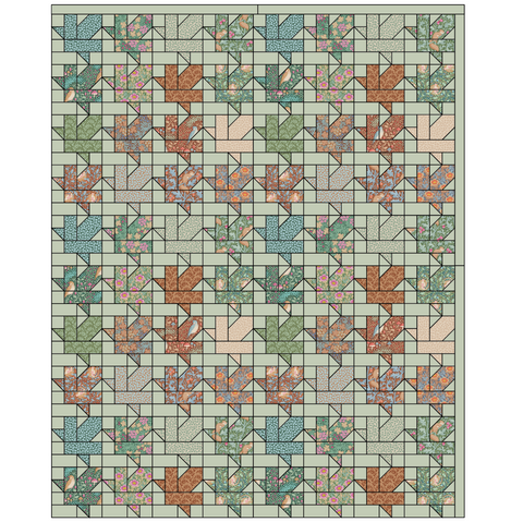 Maple Leaf Quilt Pattern, FREE QUILT PATTERN, Sit n' Sew Fabrics