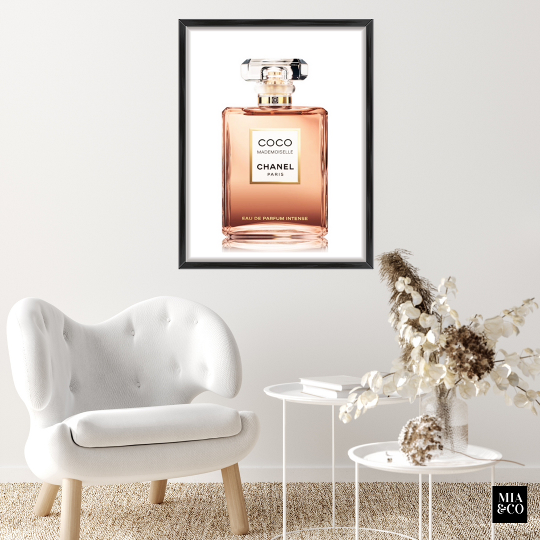 Chanel Coco Perfume Pink Wall Art