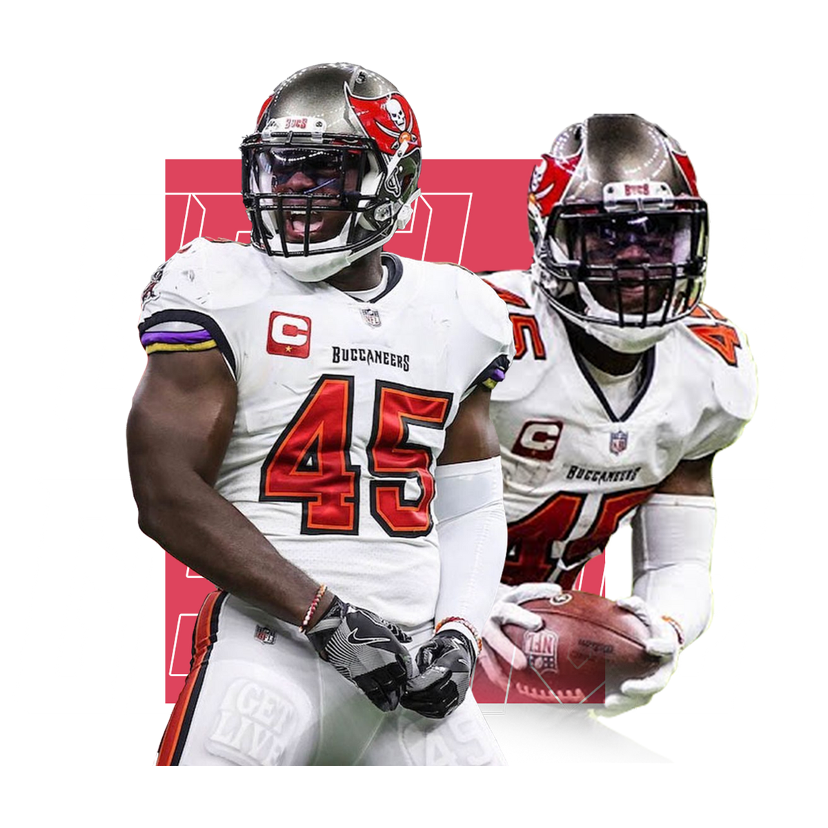 Devin white tampa bay buccaneers get live 45 player graphic shirt, hoodie,  sweater, long sleeve and tank top