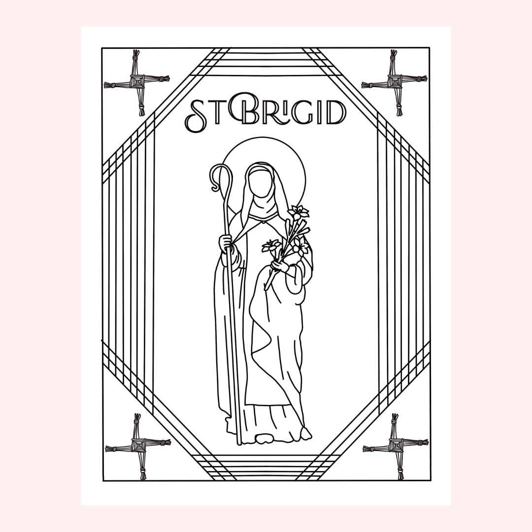 st mary coloring pages