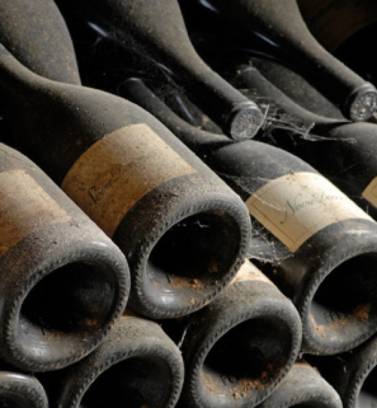 Aging wine bottles 