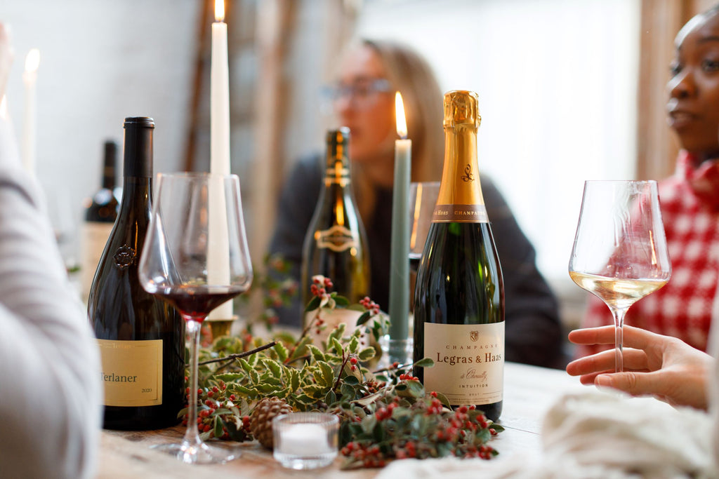 Champagne Christmas Table 