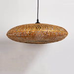 Load image into Gallery viewer, Modern Bamboo Weaving Flying Saucer 1-Light Pendant Light
