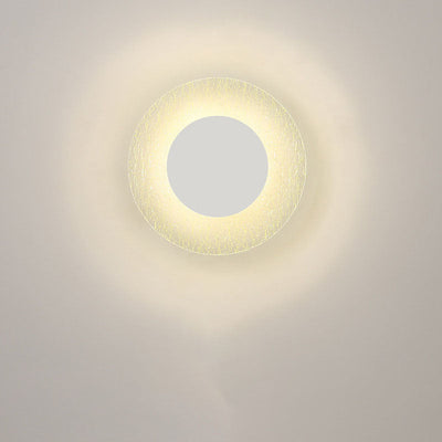 Modern Minimalist Creative Pattern Aluminum Acrylic LED Wall Sonce Lamp