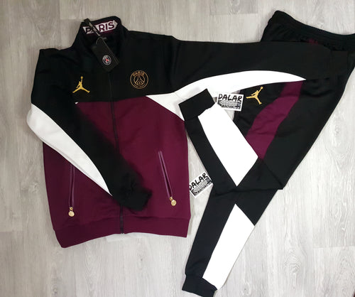 maroon psg tracksuit