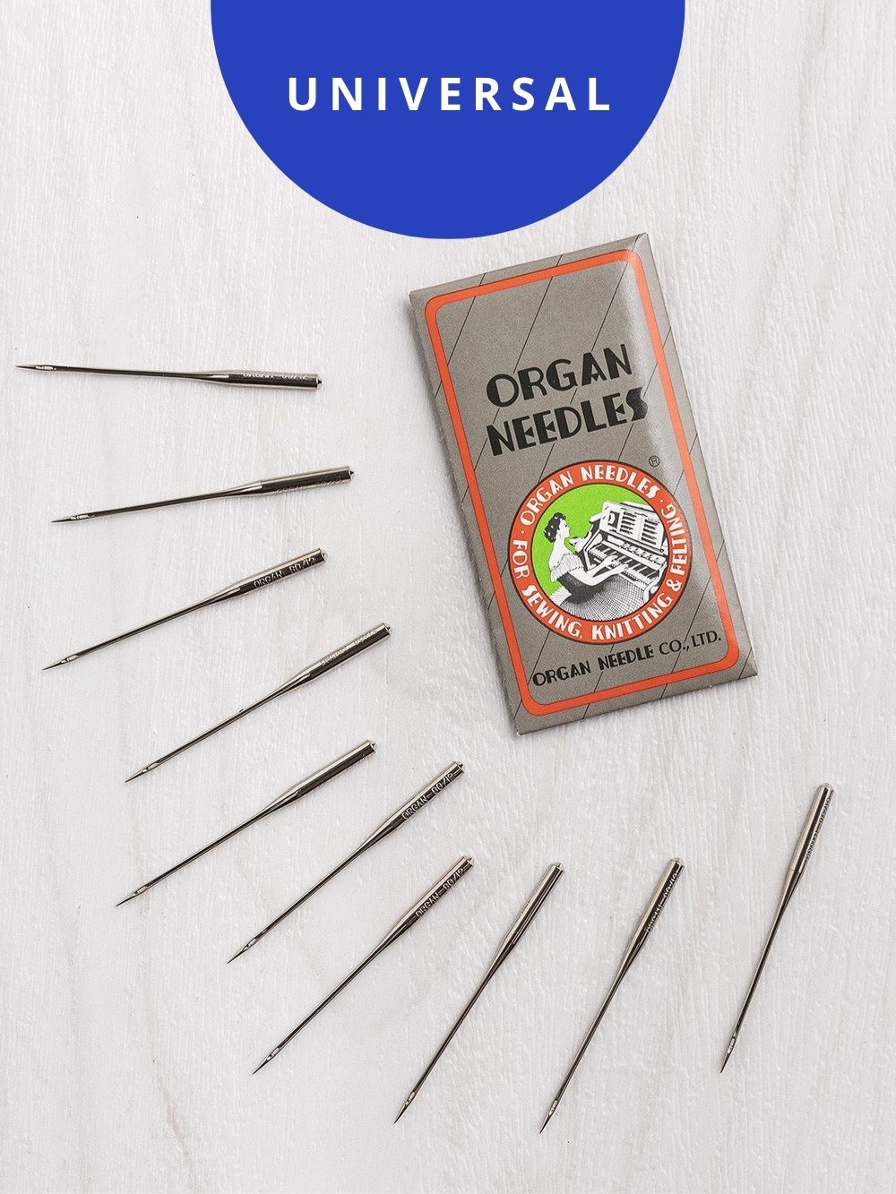 ORGAN JERSEY Machine Needles Assorted Sizes - 5 pack – Three