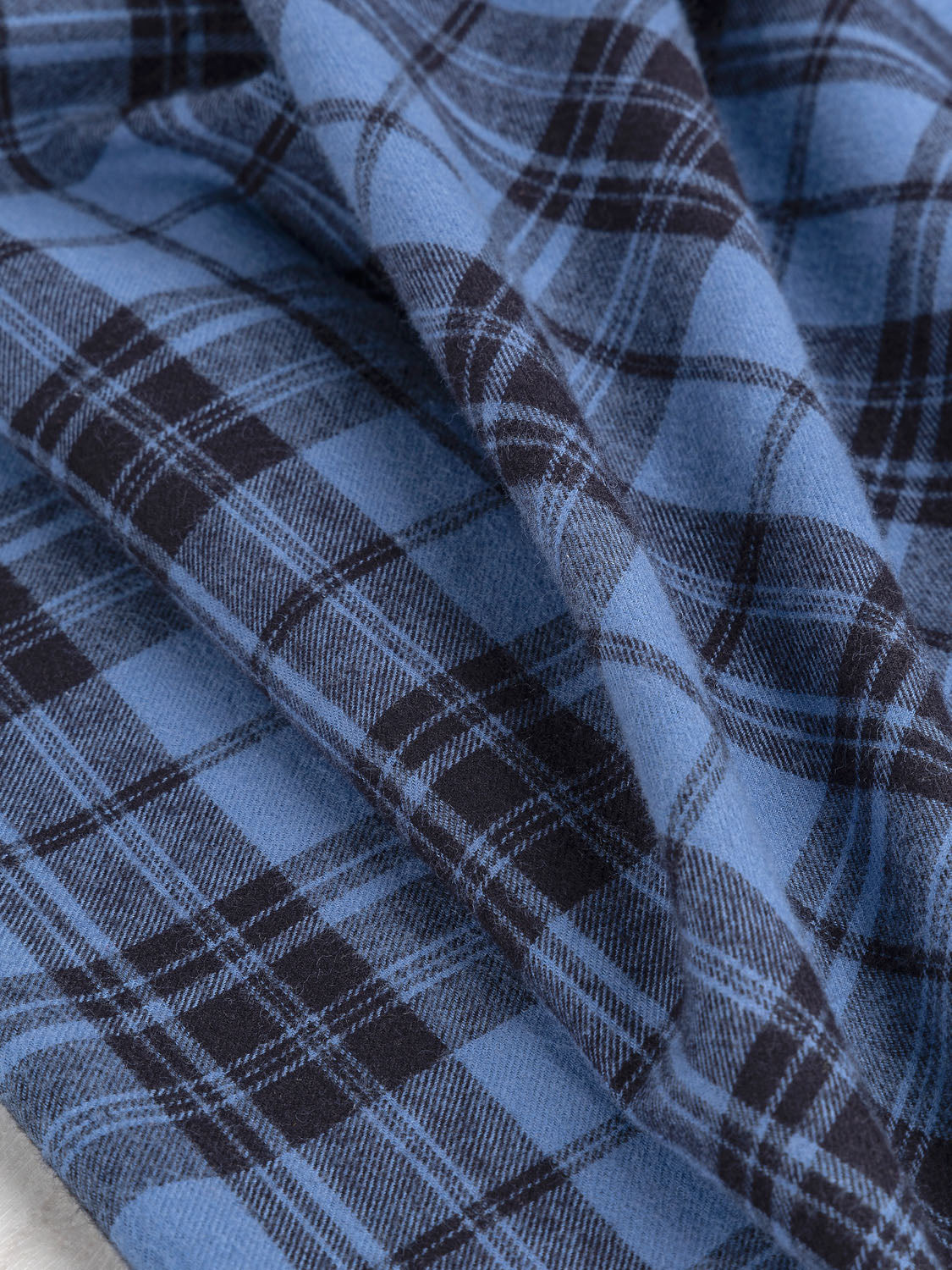 Tartan Cotton Flannel - Cream + Taupe + Grey