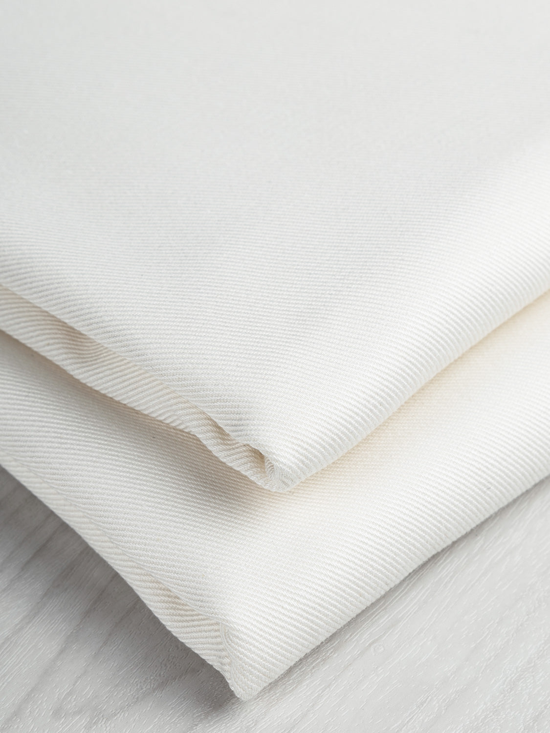 Off-White Textured Stretch Cotton Denim - Stretch Cotton - Cotton - Fashion  Fabrics