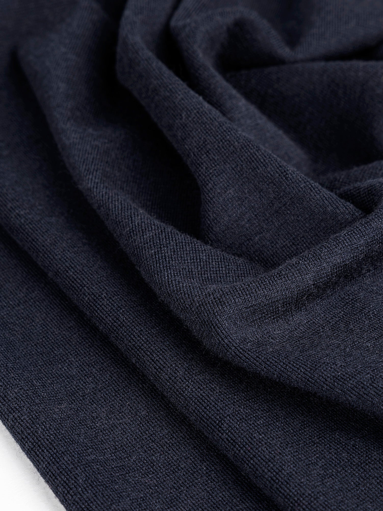 Void Black-Gray Wool Blend Textured Double Knit Fabric – Fashion