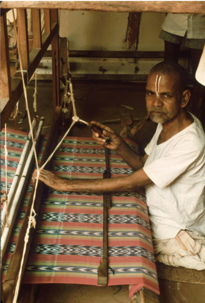How Ikat fabric is woven on a hand loom | Core Fabrics
