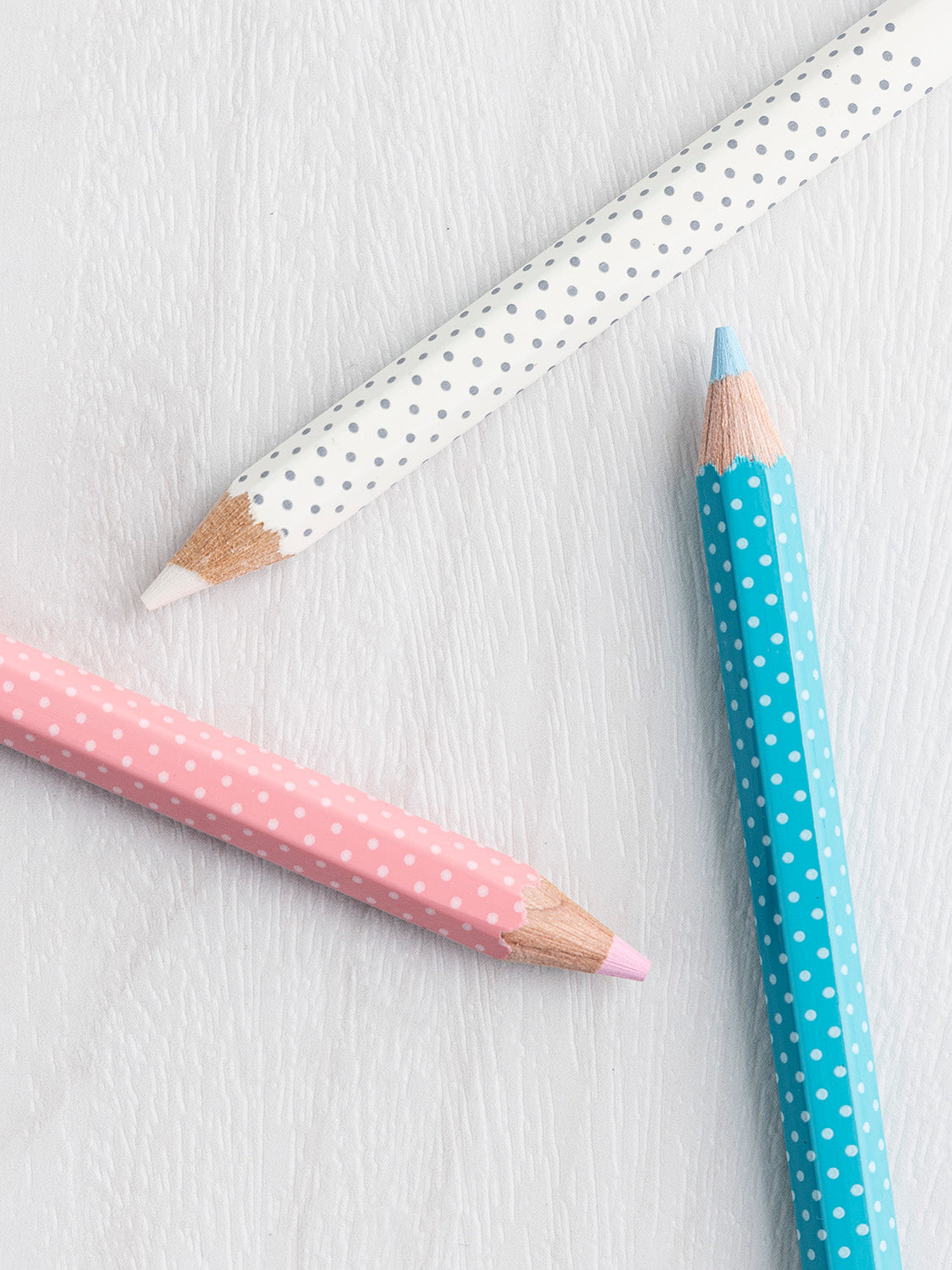 Semco Fabric Pencils Blue, White & Pink