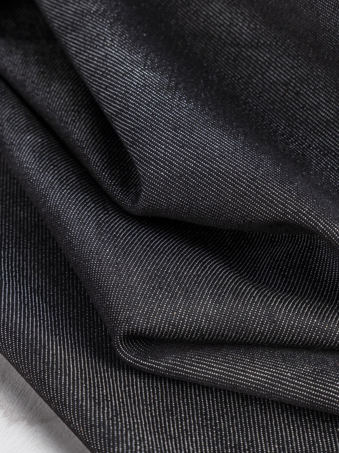 Theory Black Stretch Blended Cotton Twill - Stretch Cotton - Cotton -  Fashion Fabrics